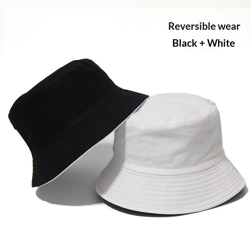 En stock Chapeau de pêcheur double face avec impression en option ou broderie