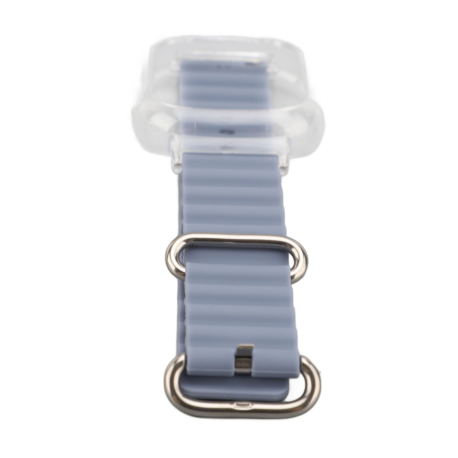 Bracelet de remplacement de silicone pour montre 4 avec cadre de PC transparent Soft réglable rapidement