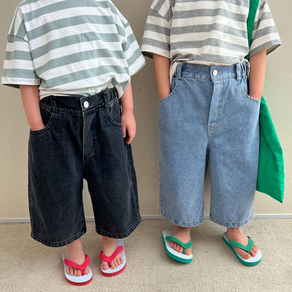 Jeans à jambes larges pour enfants