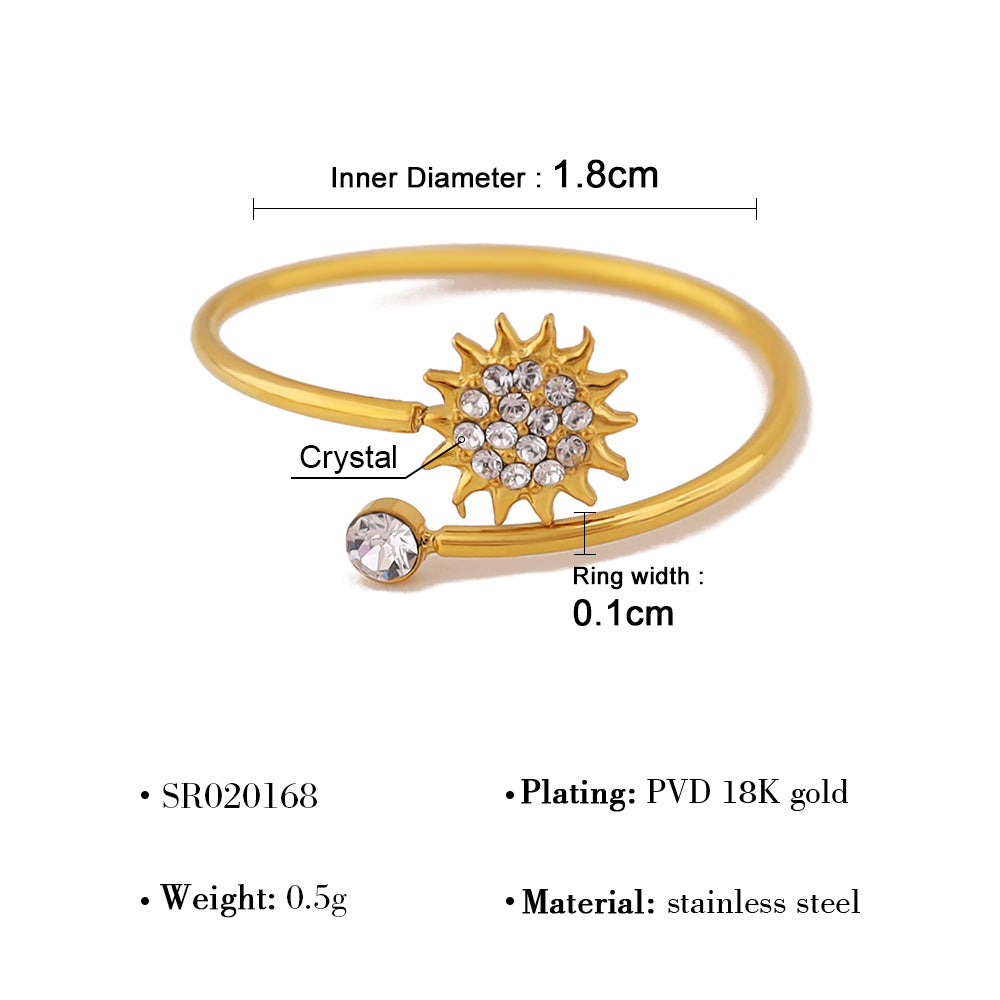 Bague de coeur polyvalente Mango Star style Instagram