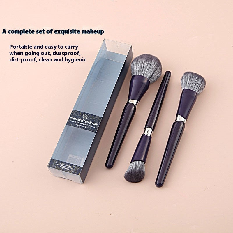 Portable Makeup Brush Suit Soft Coiffure Face Poudre