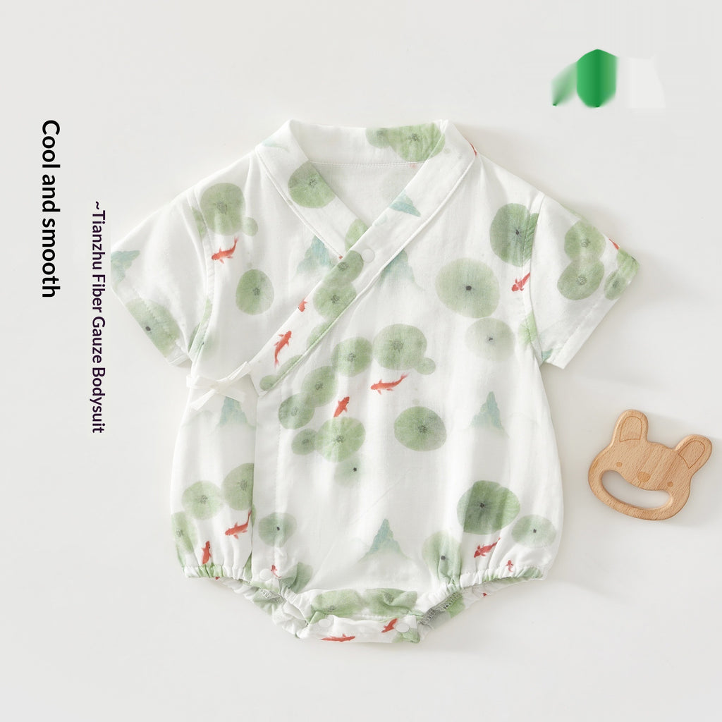 Bébé Bamboo coton d'été Outfit Romper triangulaire en fibre de bambou