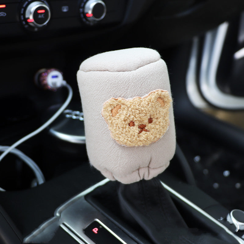 One-piece breathable pure cotton cartoon car linen fabric seat cushion