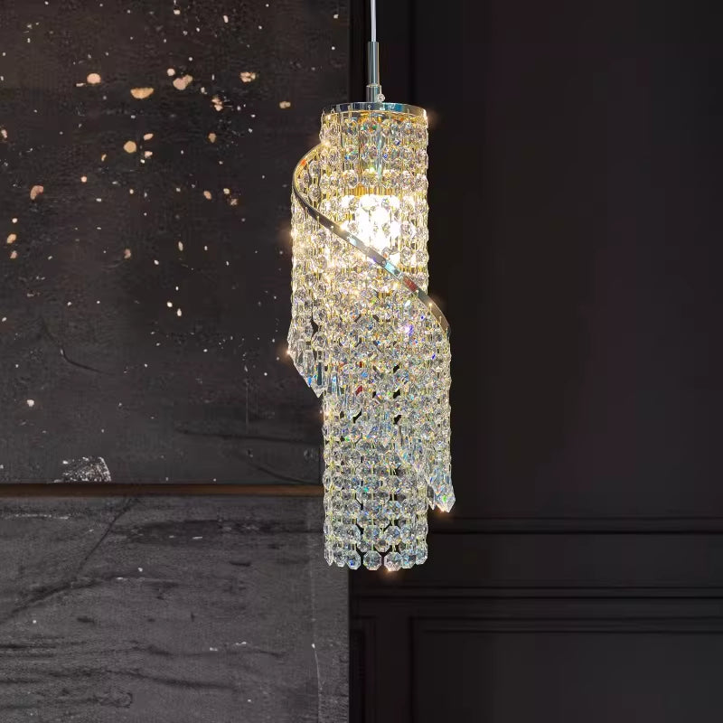 Luxury luxe de style français décoratif Tassel Crystal Lustre