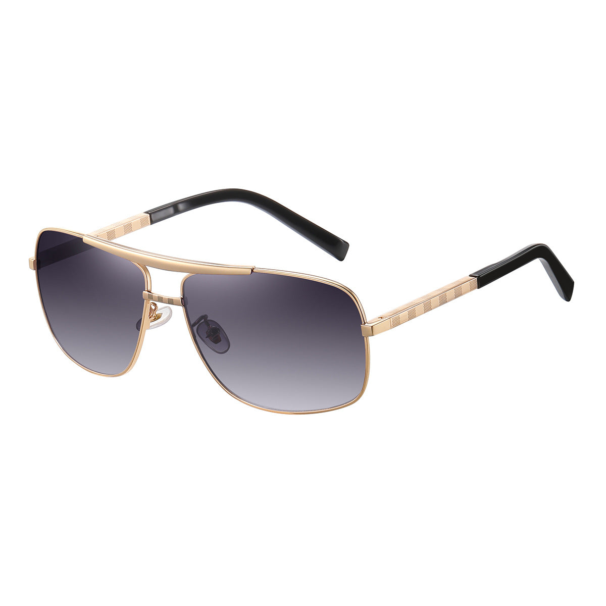 Lunettes de soleil ATTITUDE Homme Artistic Retro Box Slings Lunettes de soleil Trendy Homme Street Shades