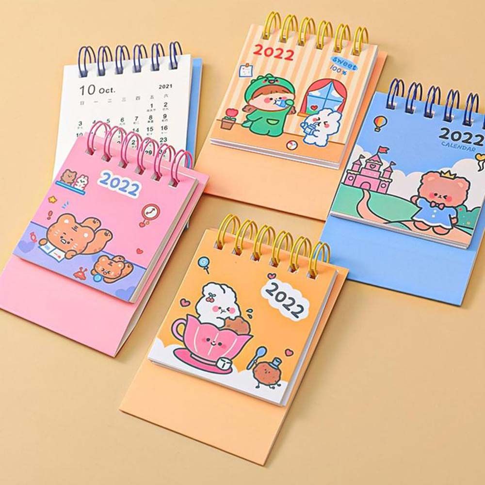 Mini calendrier de bureau Cartoon créatif pour se souvenir des choses