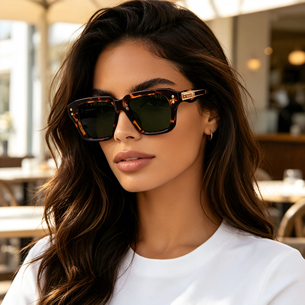 Lunettes de soleil Fashion Square Frame pour hommes
