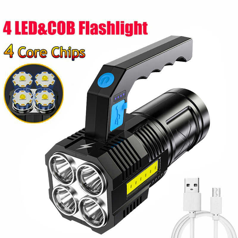 Super Bright 12000000LM LED Spotlight Handheld Camping Searchlight Torch