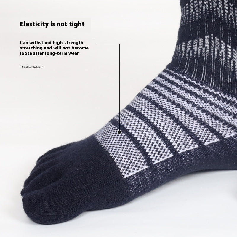 Chaussettes d'orteil de laine Automne et hiver épaissies