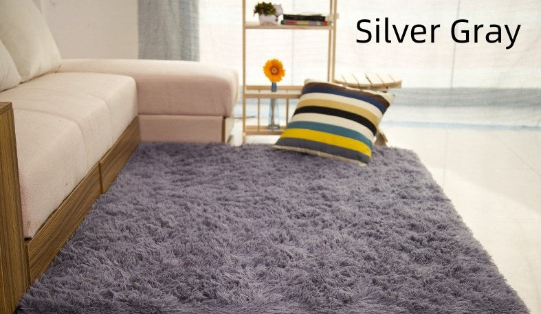 Salle de séjour table basse chambre lit côté lit non-dérapant peluche tapis