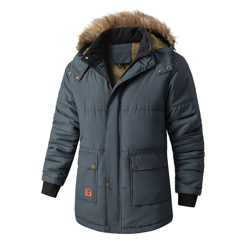 Manteau rembourré et isolé à capuchon