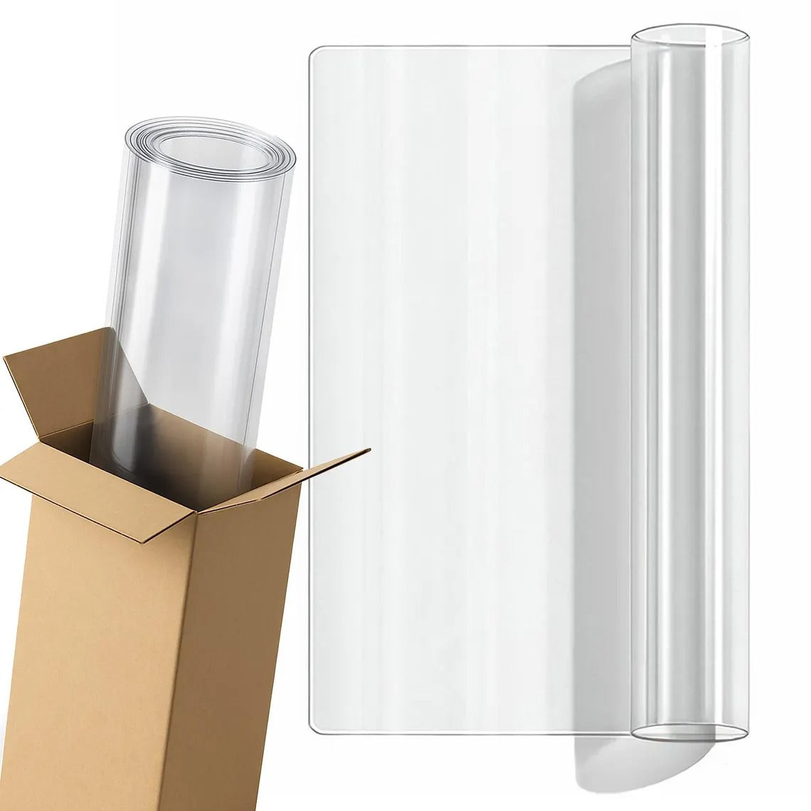 Couverture de table en PVC transparent Protecteur de bureau tapis imperméable Couverture de table pour chambre Dr