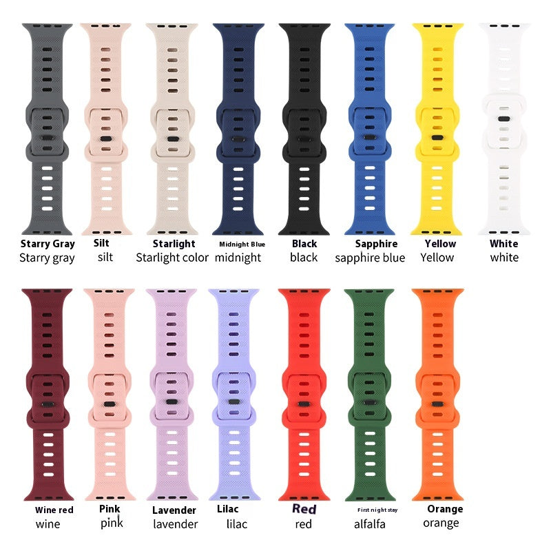 Couple Solid Color Montres de sport monochrome bracelet en silicone