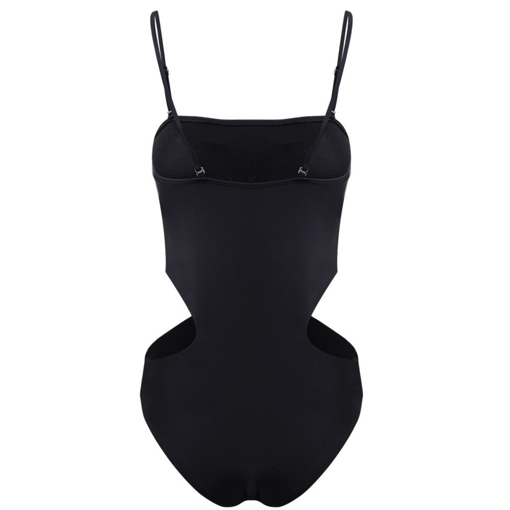 Lace-up éclaboussée Sexy Camisole Maillot de bain en une seule pièce pour femmes