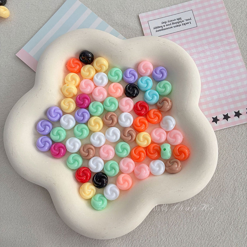 Perles pivotantes en couleur solide PS