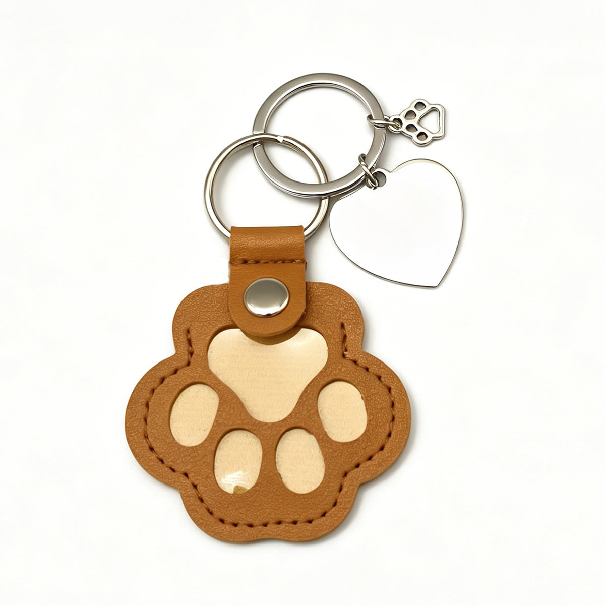Pendentif de porte-clés photo d'animal sculpté