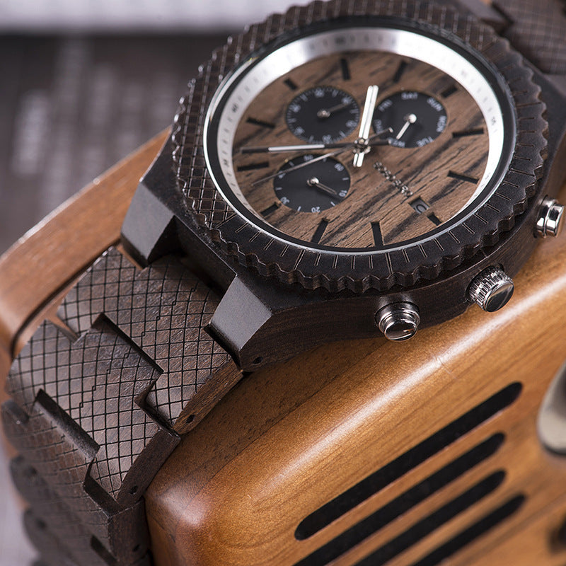 Montre en bois sport unisexe