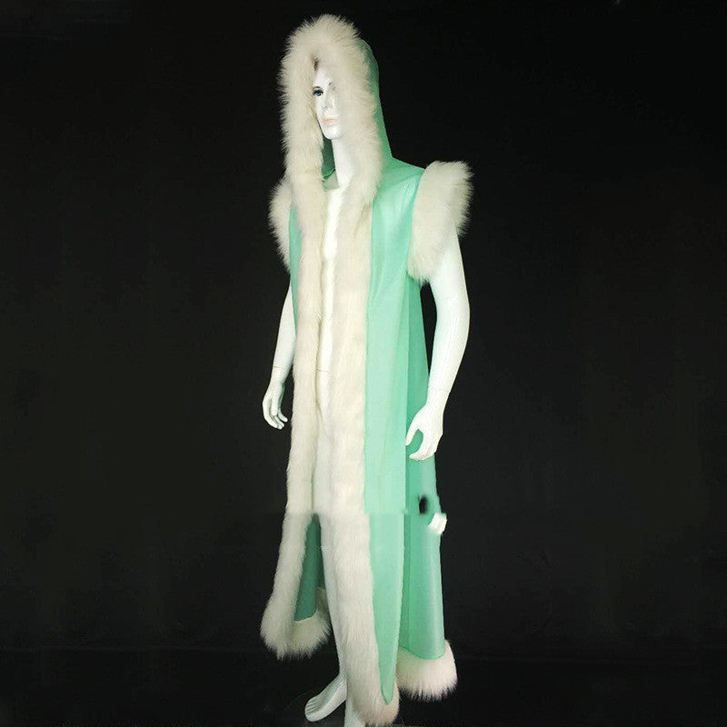 Costume Cosplay Anime en cuir long pu