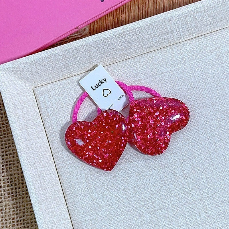 Petit lapin Accessoires de cheveux en résine pour enfants Bandeau et cravate de cheveux