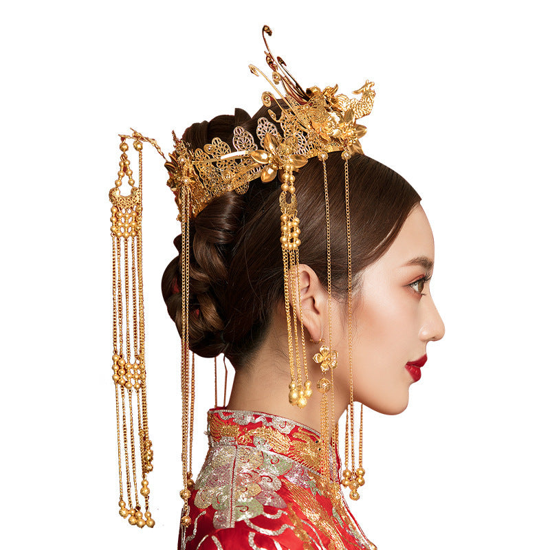 Headdress Mariage Il Vêtements Accessoires Cheveux Antique Hair Couronne Or