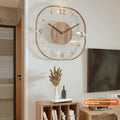 Horloge murale en bois transparent créatif