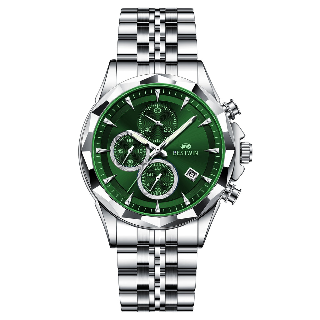 Homme Lumineux Montre personnalisée à six mains Élégante et accrocheuse