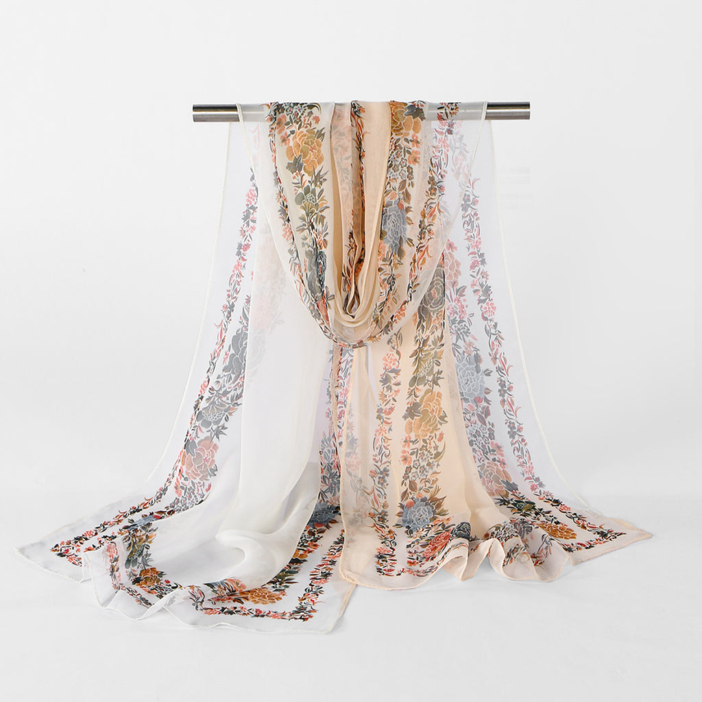 Floral Elegant Versatile Femmes Châle extérieur mode