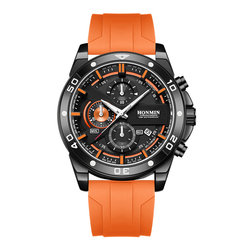 Montre Quartz Sportive Casual Homme Multifonction