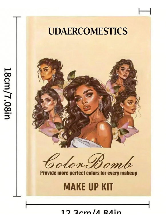 Kit de maquillage UDAER Beauty Color Bomb 63-Color - Eyeshadow multi-fonction