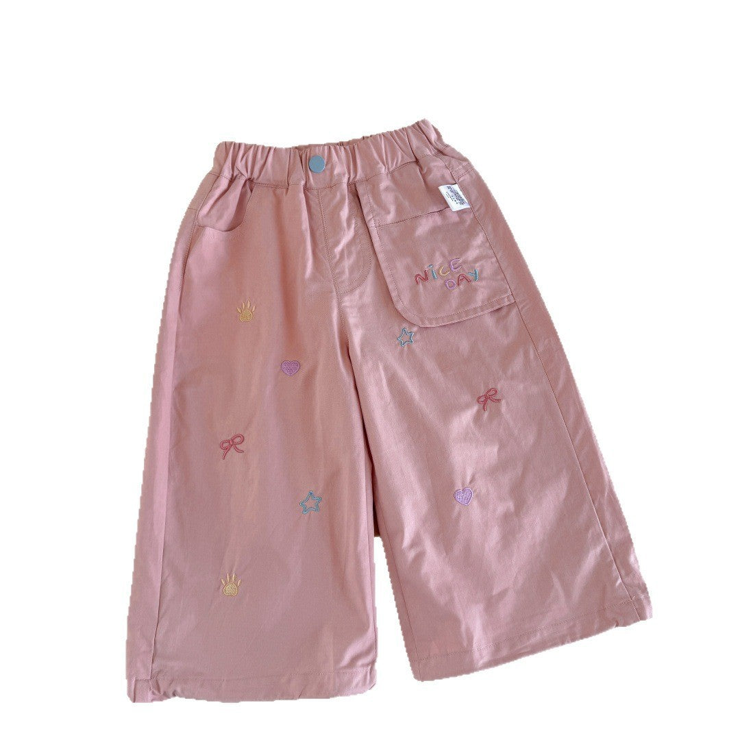 Vêtements de travail pour filles Pantalons pour enfants style occidental et mode