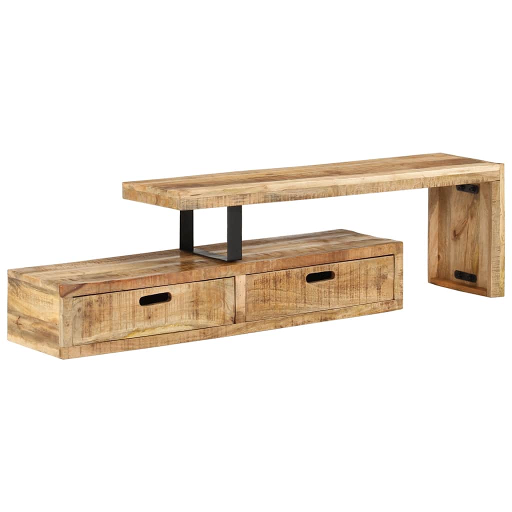 Support TV (118–200) x Support TV en bois de mango massif