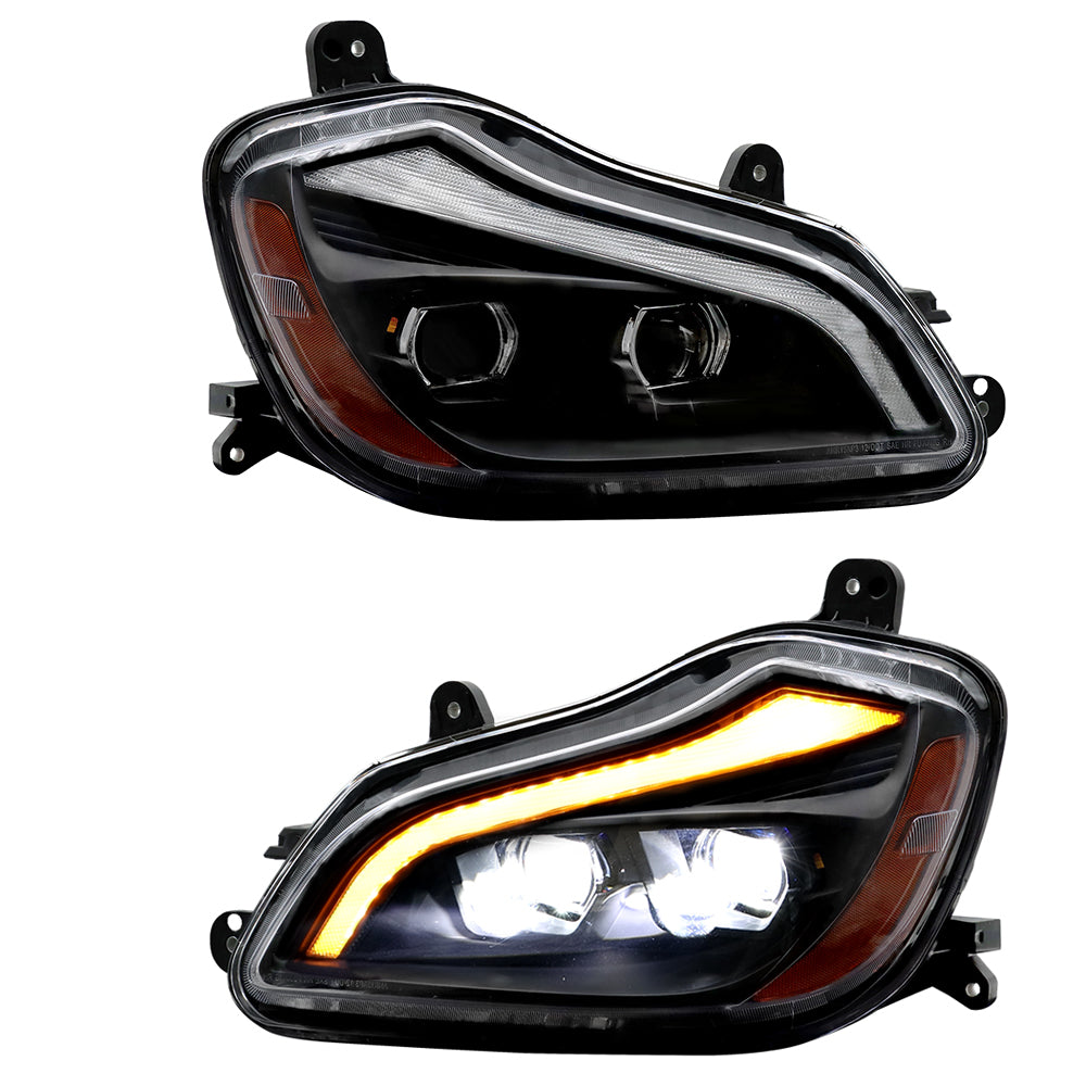 Phares LED compatibles avec Kenworth T680 2013-2021 Paire de bulbes inclus