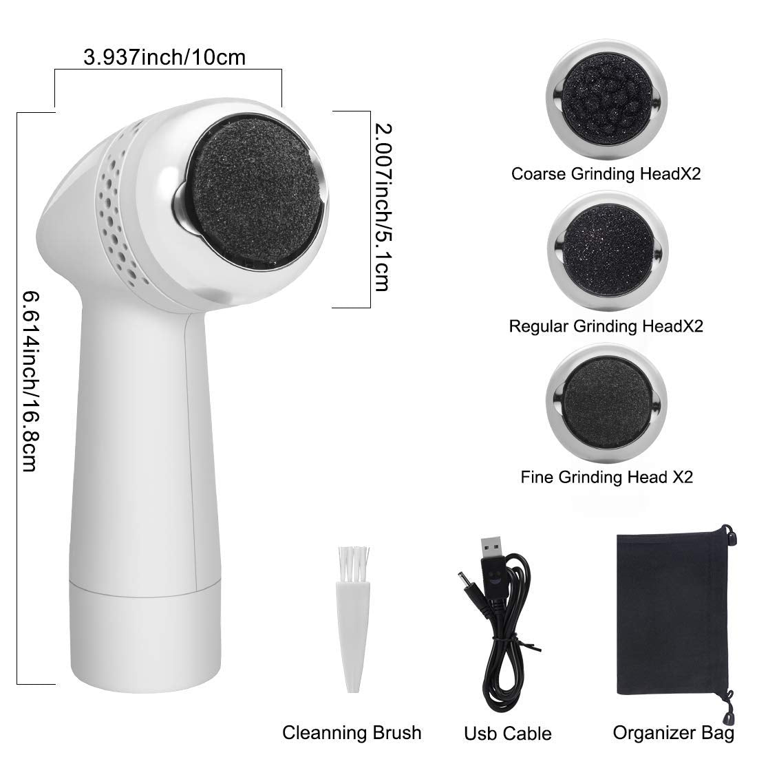 Polisateur à pied électrique avec fonction de nettoyage sous vide pour exfolier