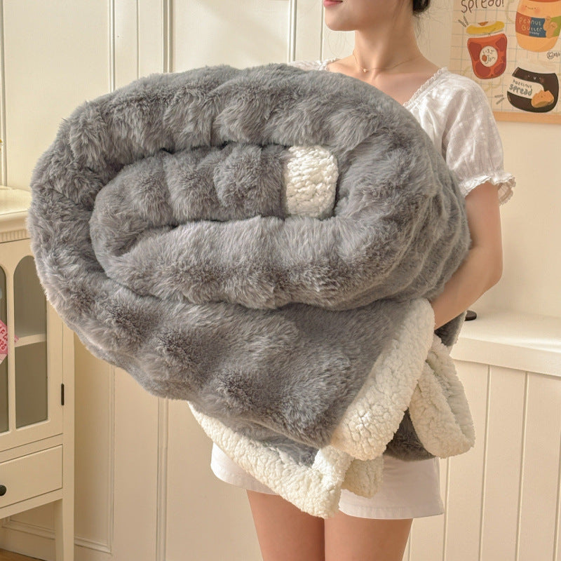 Couverture double couche de bulle épaissée pour la chaleur