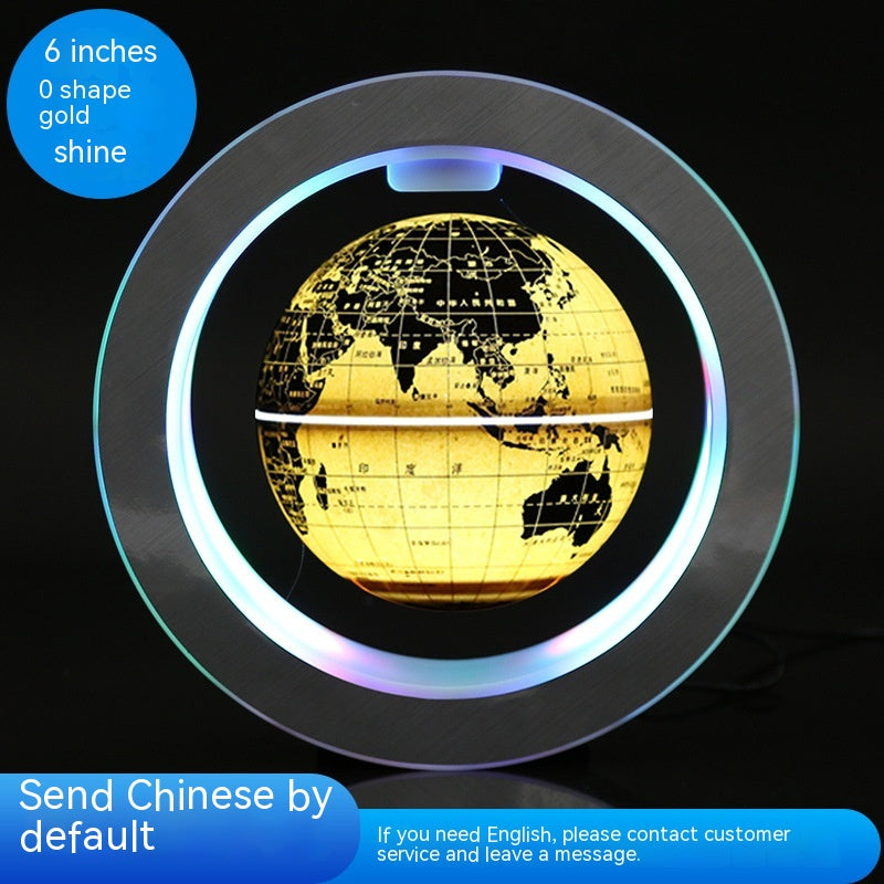 Ornements auto-rotationux Maglev Globe en forme d'O
