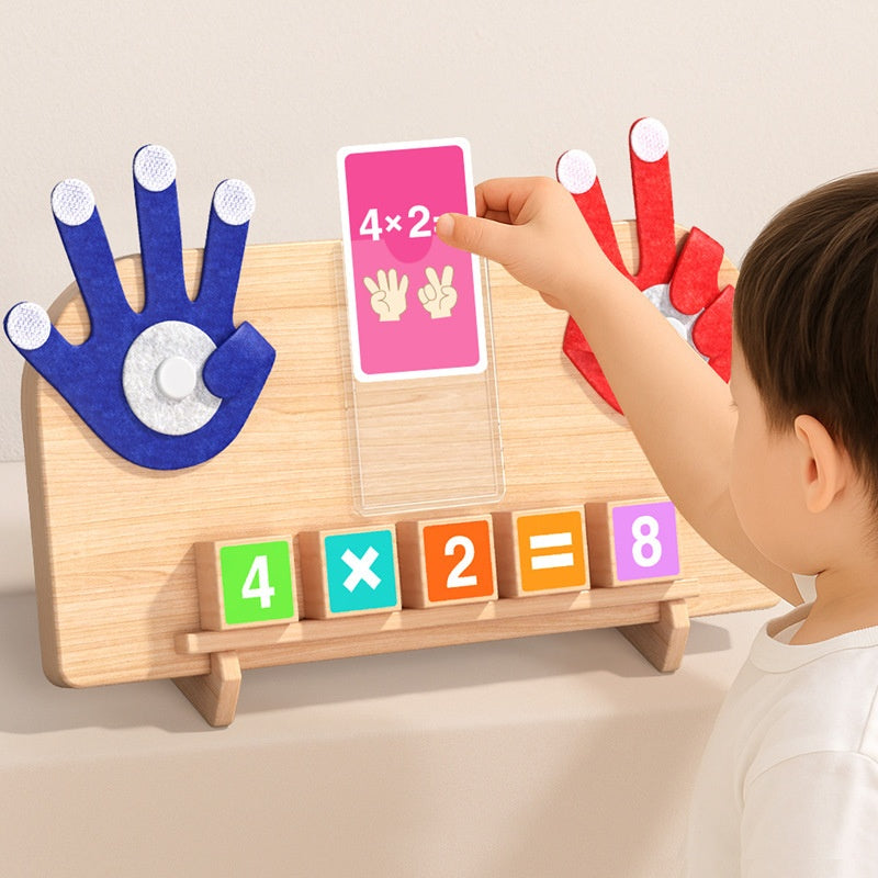 Montessori Wooden Toy for Children Finger Arithmetic Game