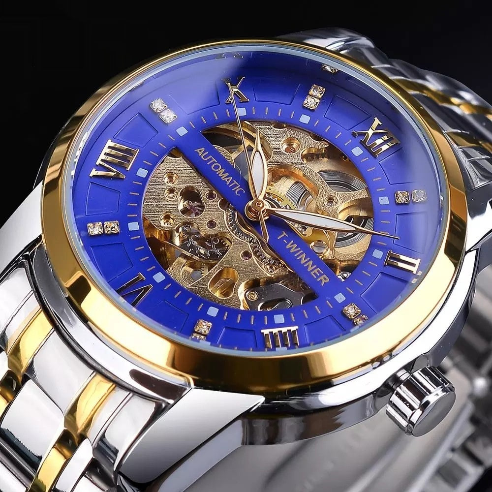 Fashionable men's waterproof mechanical watch