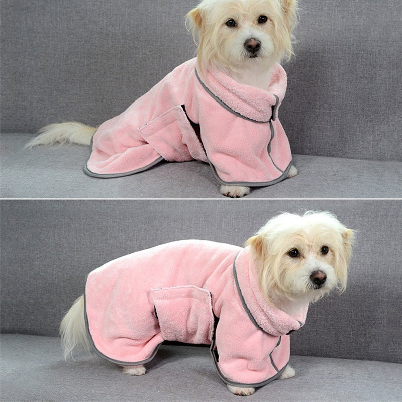 Sèche-linge rapide Serviette de bain absorbante chien peignoir Serviette de bain de chien pour chiens chats microfibre