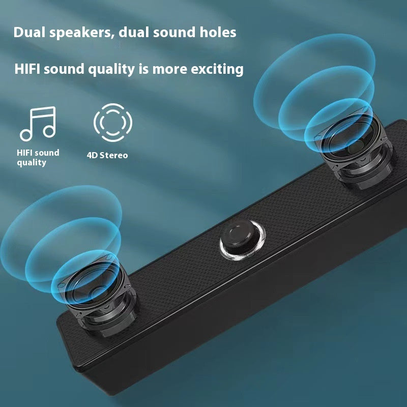 Notebook Bureau Long Bluetooth Haut-parleur de basse supplémentaire