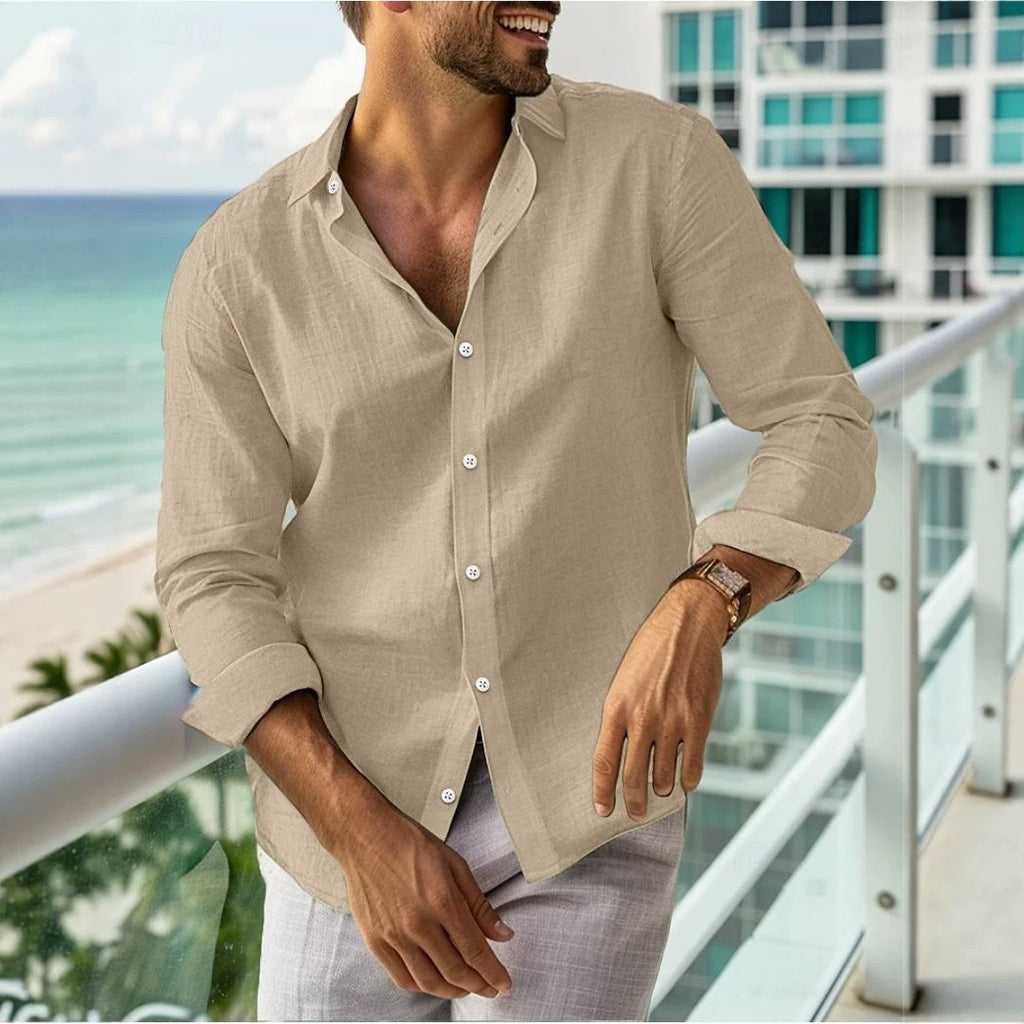 Chemise à manches longues pour hommes