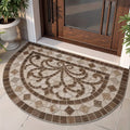 Tapis de sol en caoutchouc semi-circulaire et antisalissure