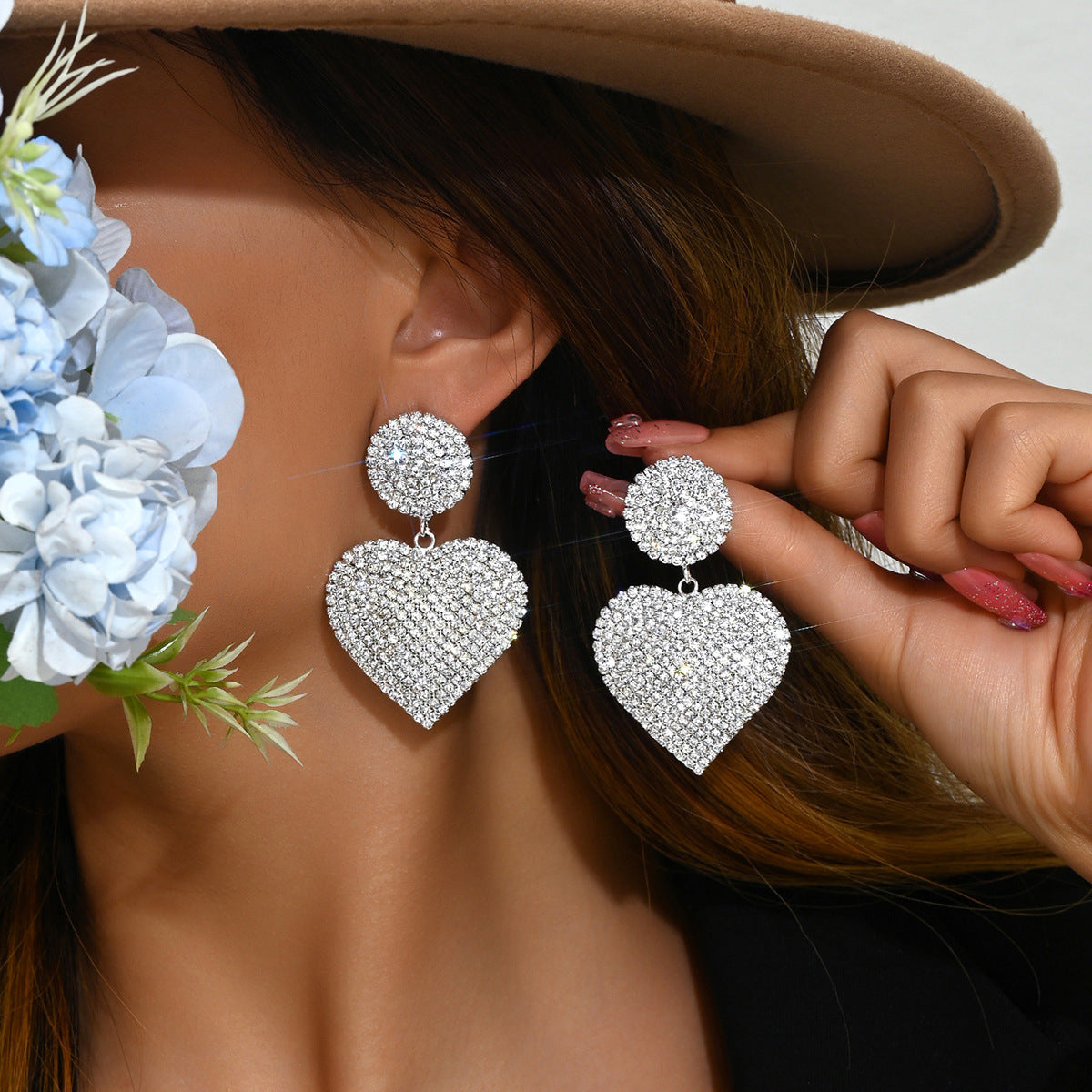 Solid Diamond Earrings