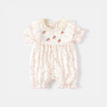 Été Thin Super mignon doux manches courtes Romper Crawling Suit