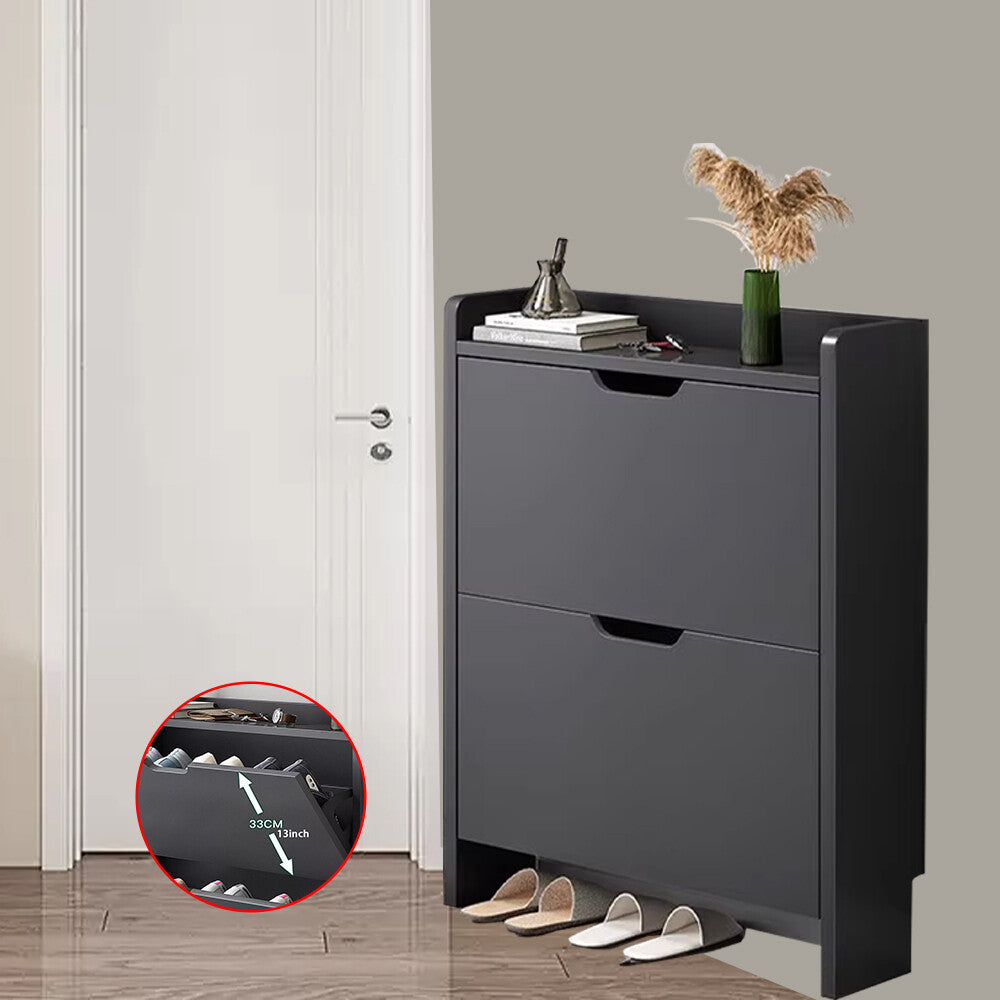 2 tiroirs chaussures rack chaussures rangement armoire en bois armoire organisateur support