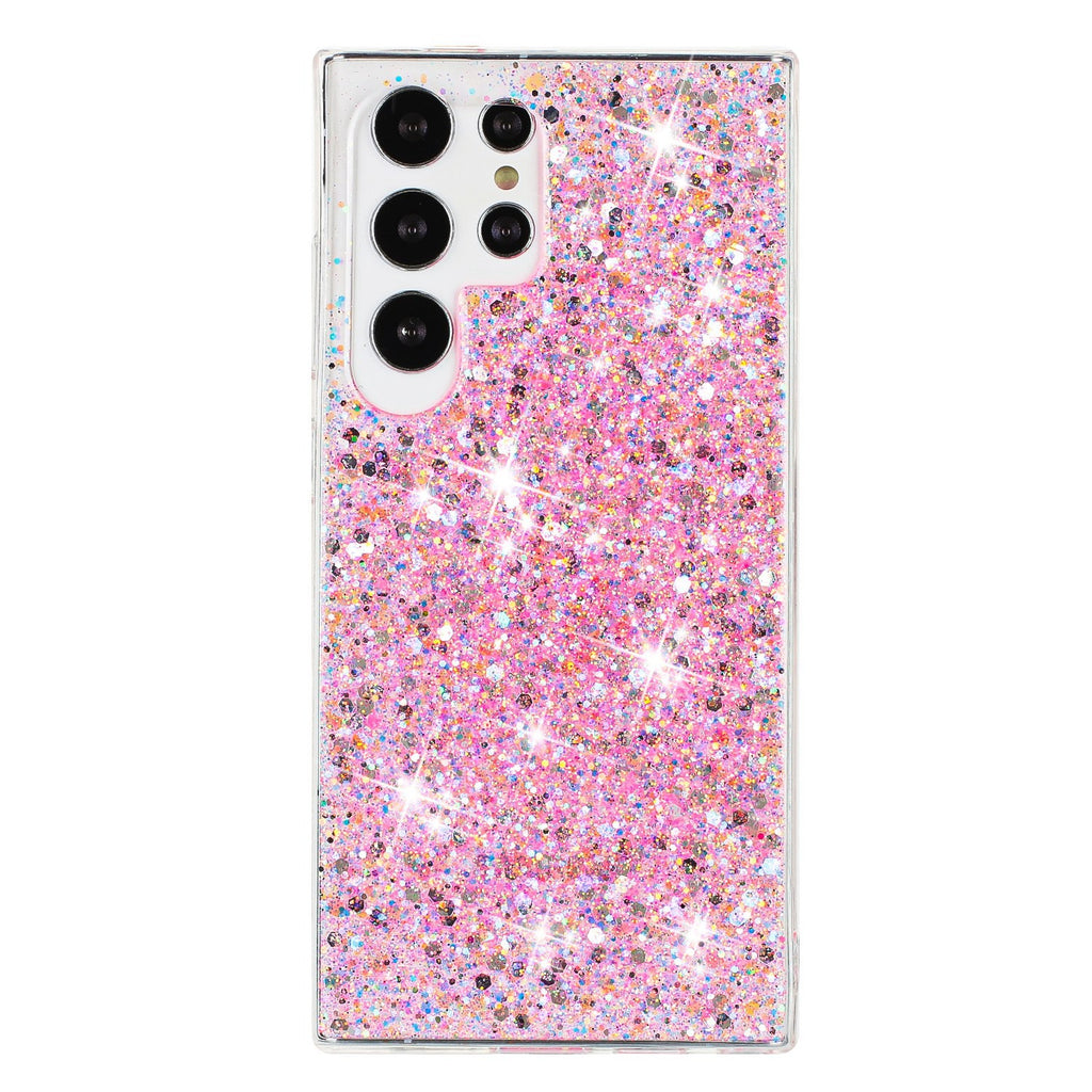 Étui téléphonique de paillettes en poudre étoilée Sky Shimmering