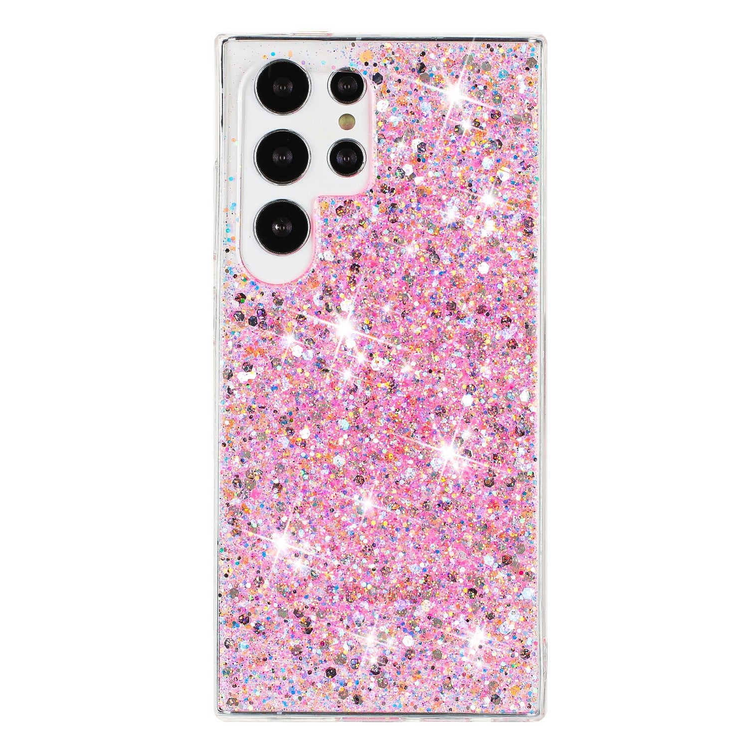Étui téléphonique de paillettes en poudre étoilée Sky Shimmering