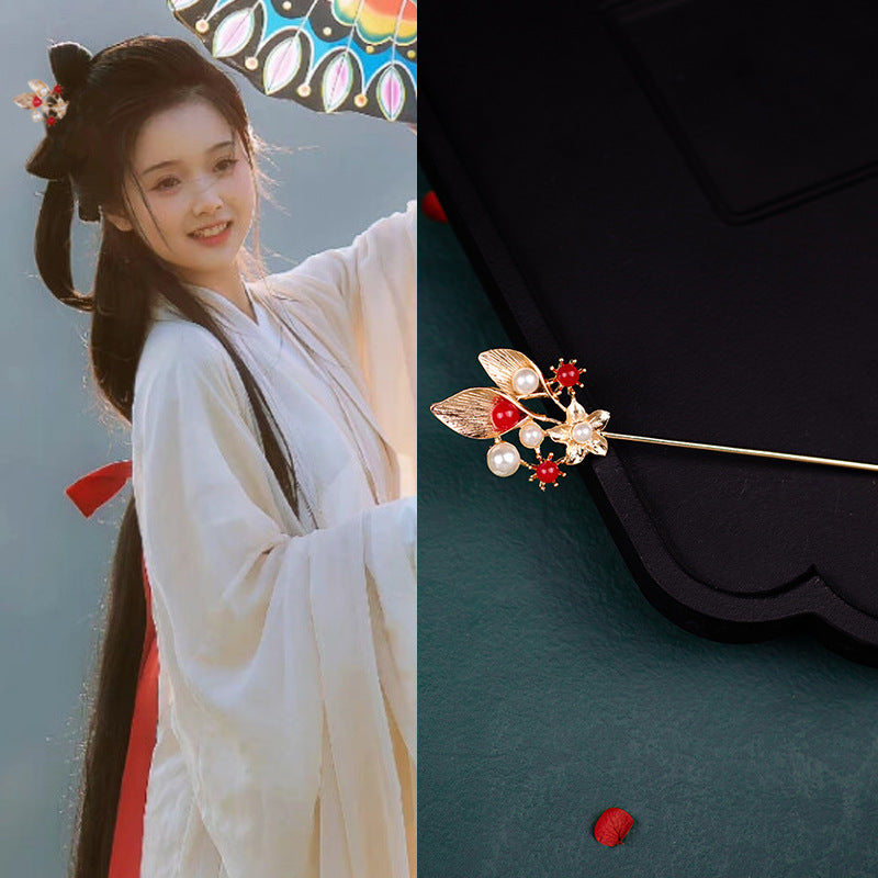 Style ancien Han vêtements chinois fait main Updo épingle à cheveux