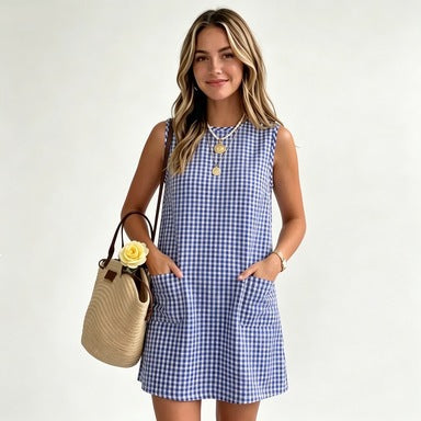 Robe en Plaid d'arrivée d'été