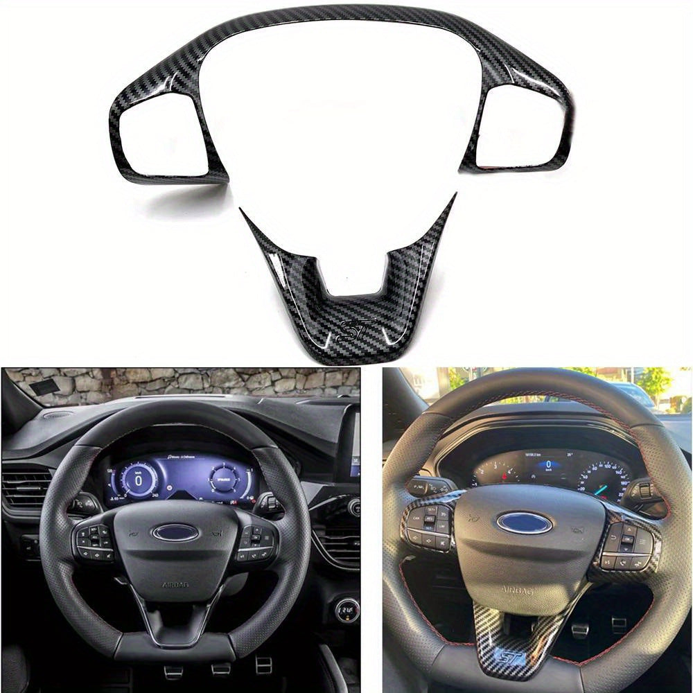 Carbon Fiber ABS Steering Wheel Interior Accessories