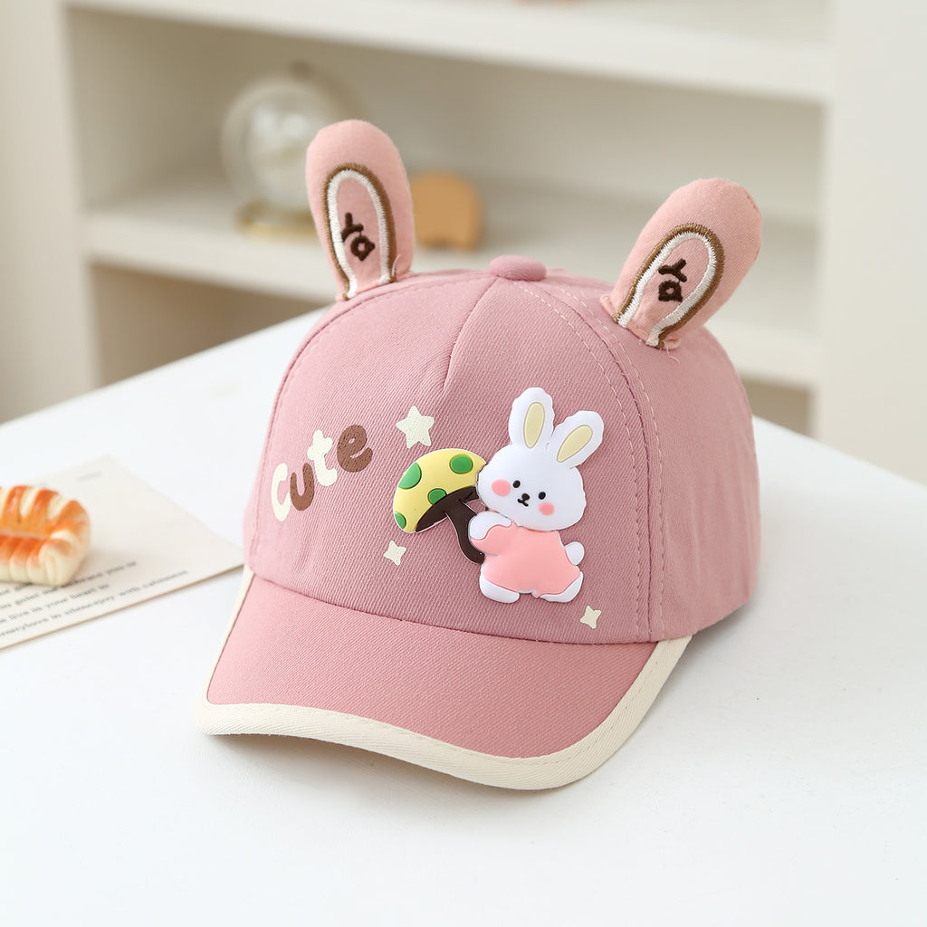 Chapeau pour enfants - Coréen Style Baby Trois dimensions Lapin Oreilles Cartoon Champignon Lapin B